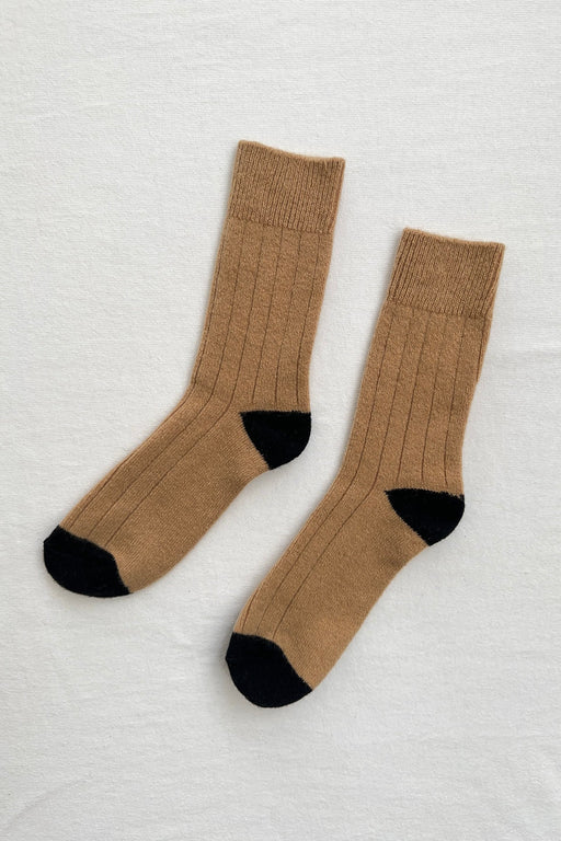 Le Bon Shoppe - Cashmere Classic Socks - Camel