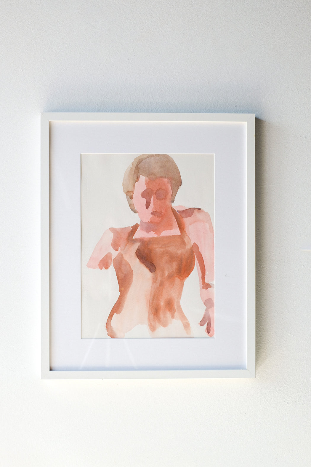 Louise Cadillac Watercolor - Pink Female Nude