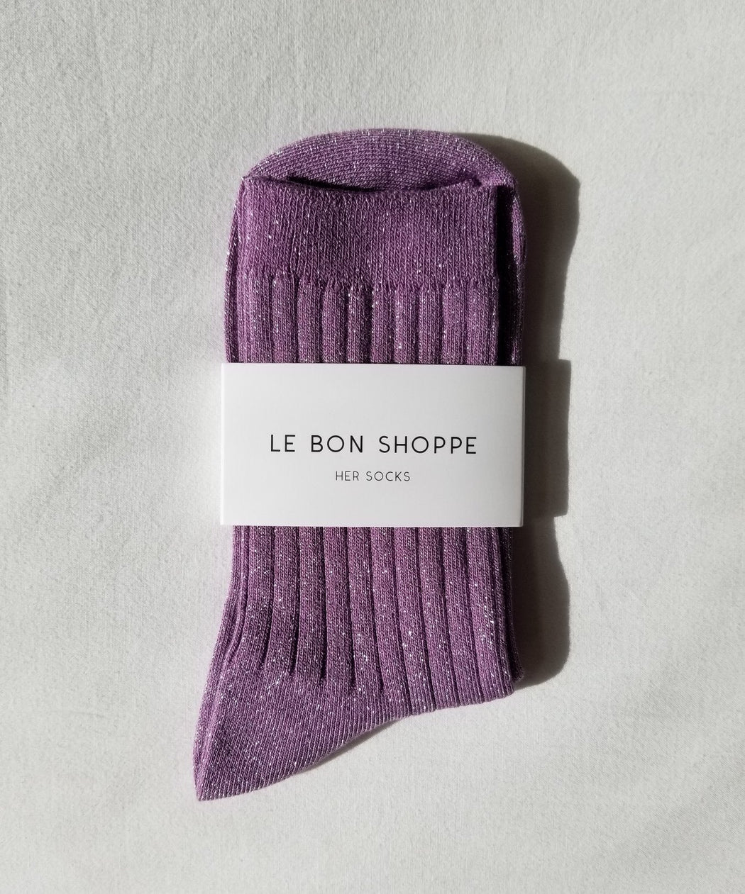 Le Bon Shoppe - Her Sock - Lilac Glitter