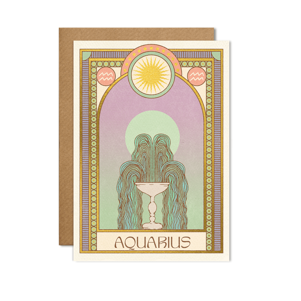 Cai & Jo - Aquarius Zodiac Card