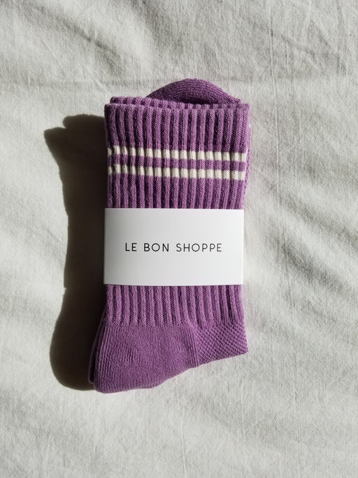 Le Bon Shoppe - Boyfriend Socks - Grape