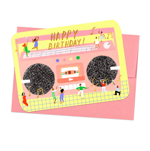Carolyn Suzuki - Boom Box Shaped Birthday Card