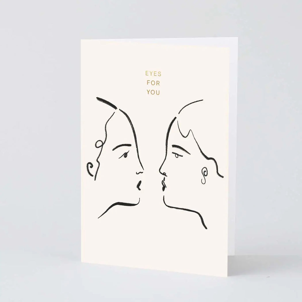 Wrap - ‘Eyes For You’ Greetings Card