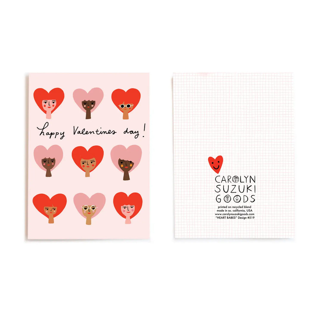 Carolyn Suzuki - Heart Babes Valentines Card