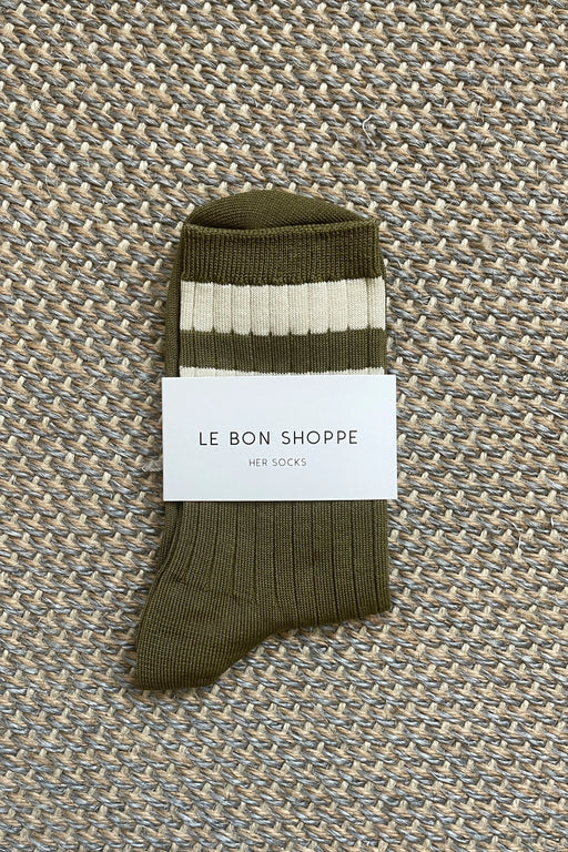 Le Bon Shoppe - Her Socks - Varsity - Fern