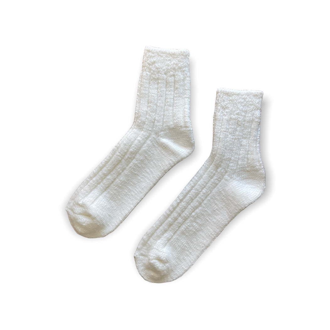 Le Bon Shoppe - Hut Socks - White Linen