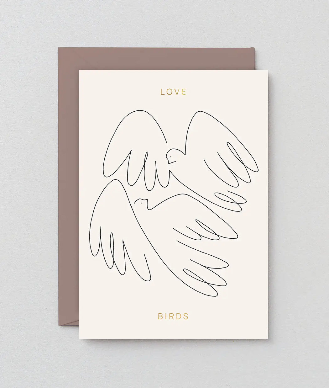 Wrap - ‘Love Birds’ Greetings Card