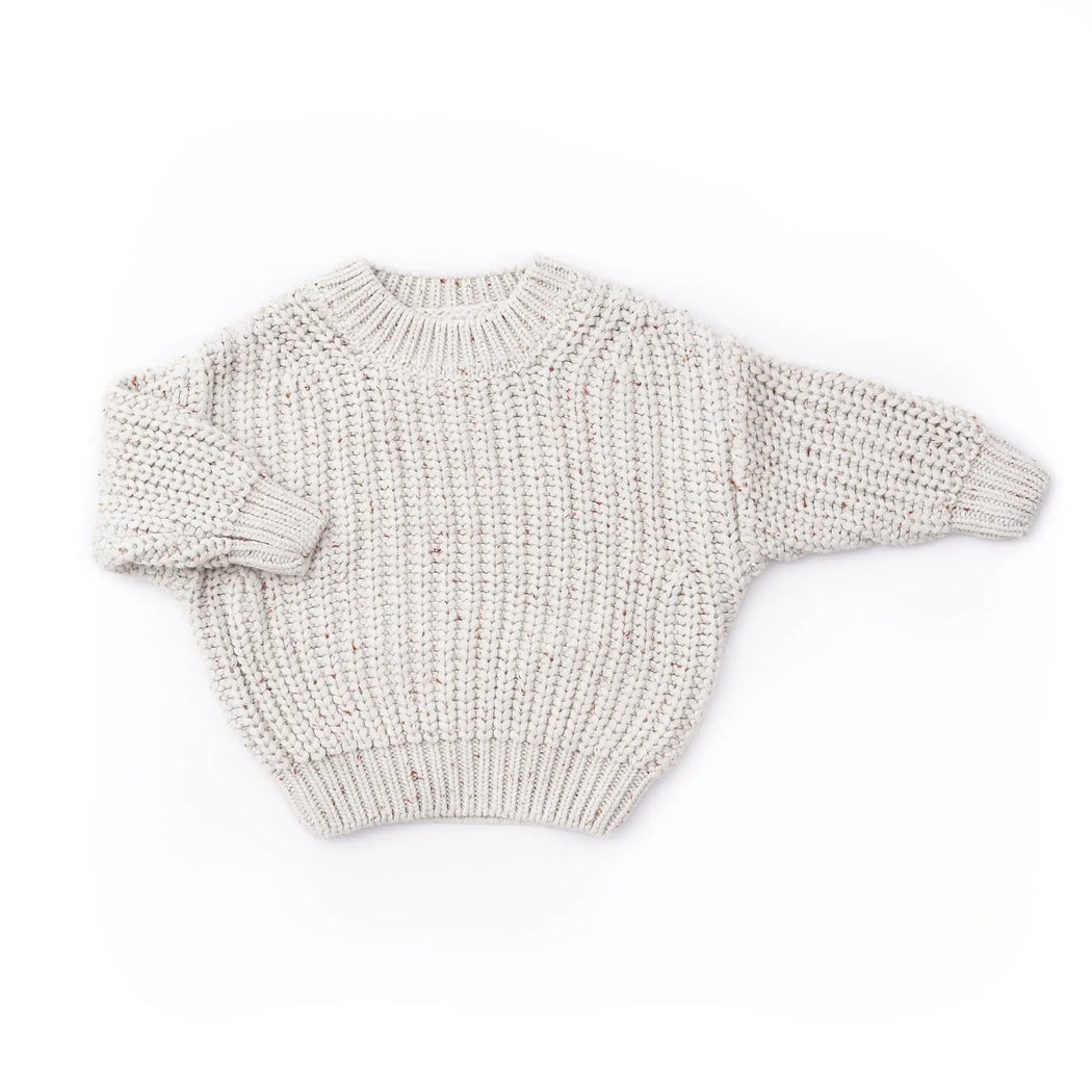 Goumi Kids - Knit Oversized Sweater - Shell