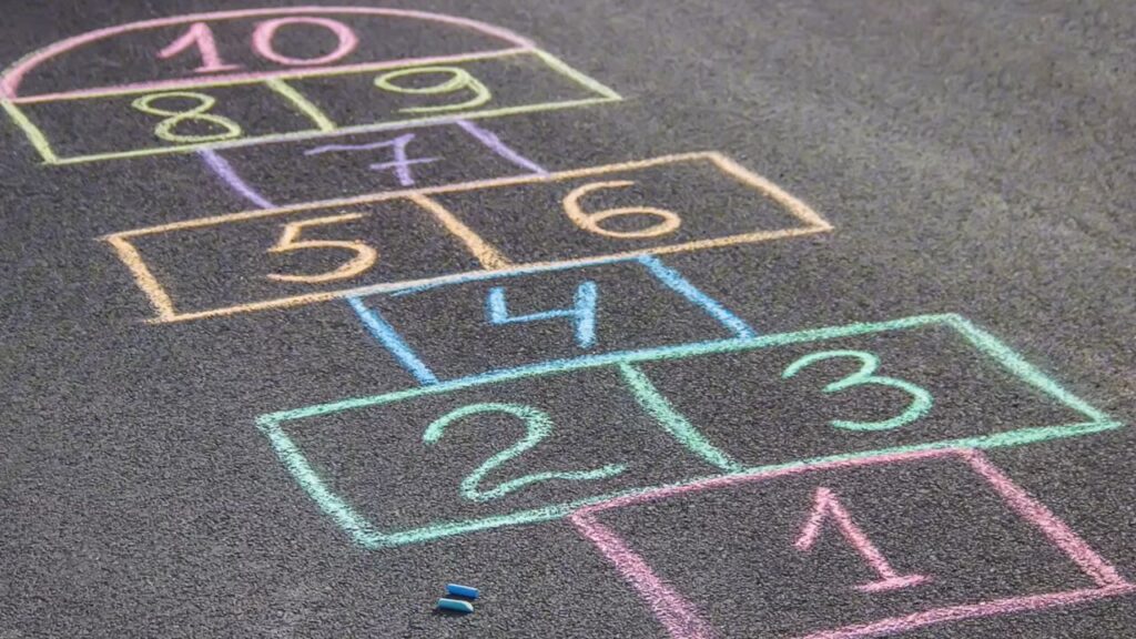 Hopscotch and Sidewalk Creativity